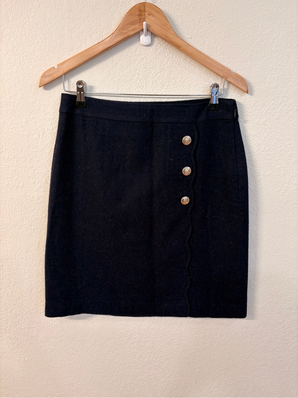 Talbots Wool Blend Skirt - NWT Navy Blue Size 4
